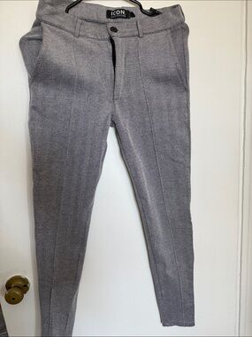 ICON Light Gray Slim Dress Pants